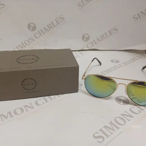 BOXED BELLFIELD MENS POLARIZED AVIATOR SUNGLASSES