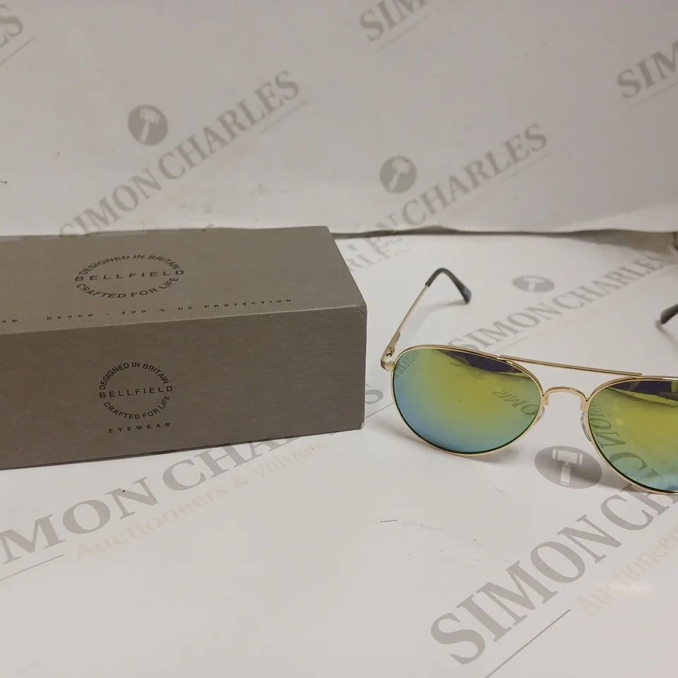 BOXED BELLFIELD MENS POLARIZED AVIATOR SUNGLASSES 