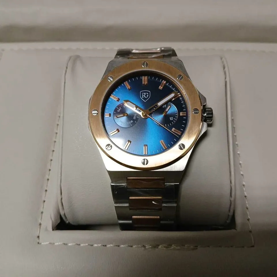 BOXED RAYMOND GAUXDIN WATCH WITH SUB BIALS RG300SWISS MADE WATCH 