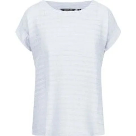 REGATTA WOMENS ADINE SHORT SLEEVE PERFORMANCE T-SHIRT WHITE SIZE 14