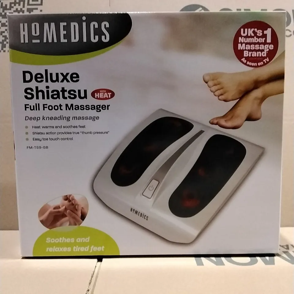 BOXED AS NEW HOMEDICS DELUXE FULL FOOT MASSAGER