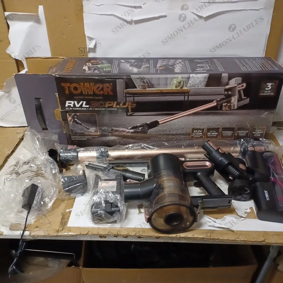 TOWER T513003BLG RVL30 PLUS CORDLESS VACUUM CLEANER 