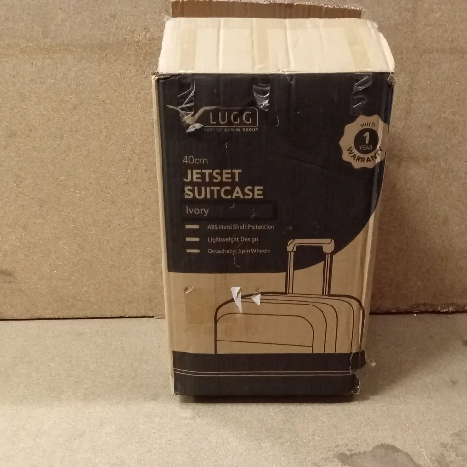 BOXED LUGG - 40CM JETSET SUITCASE IVORY