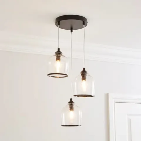 BOXED LENNY 3 LIGHT CLUSTER CEILING LIGHT