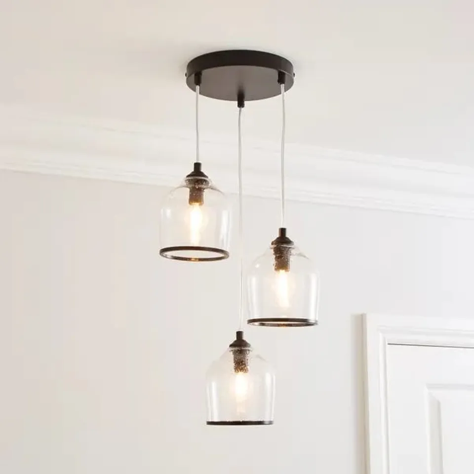 BOXED LENNY 3 LIGHT CLUSTER CEILING LIGHT