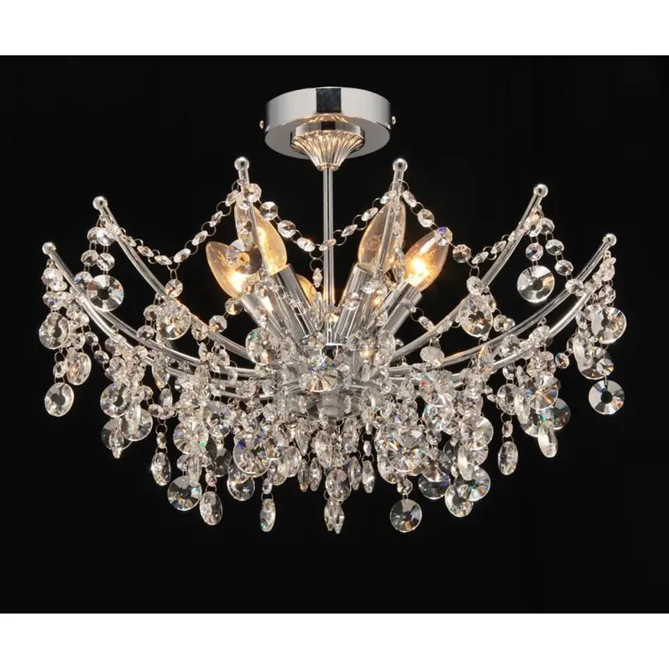 BOXED SALAZAR 6 LIGHT CRYSTAL CHANDELIER