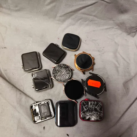 APPROXIMATELY 10 ASSORTED DAMAGED/FAULTY SMARTWATCH UNITS