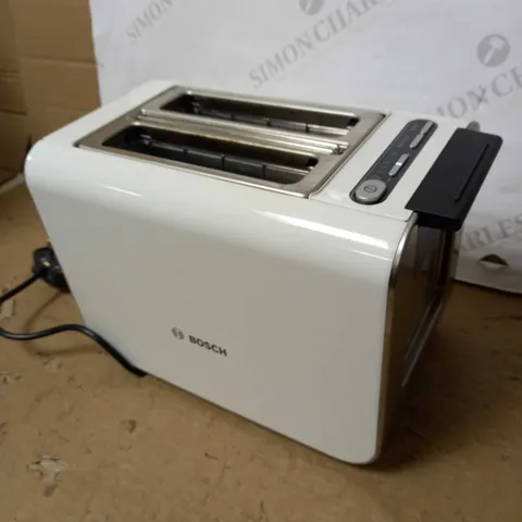 BOSCH STYLINE 2-SLOT STAINLESS STEEL TOASTER - WHITE (TAT8611GB)