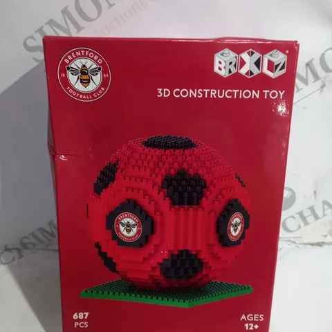 BOXED BRENTFORD FOOTBALL CLUB 3D CONSTRUCTION TOY