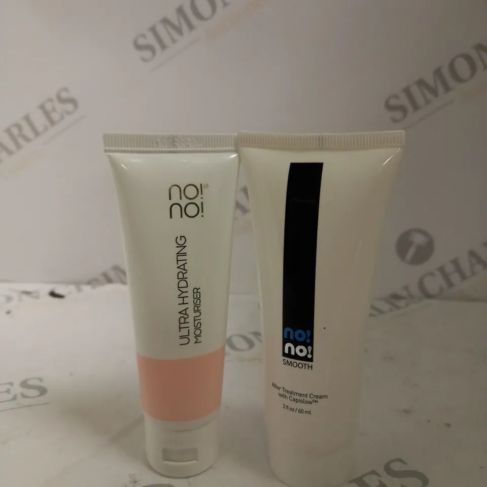 BOX OF ASSORTED NONO! ULTRA HYDRATING MOISTURISER AND SMOOTH AFTER TREATMENT CREAM
