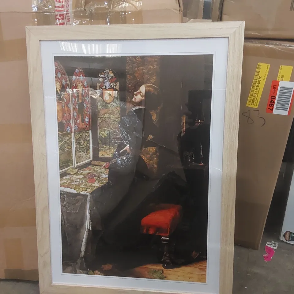 BOXED MARIANA BY JOHN EVERETT MILLAIS - PICTURE FRAME PAINTING