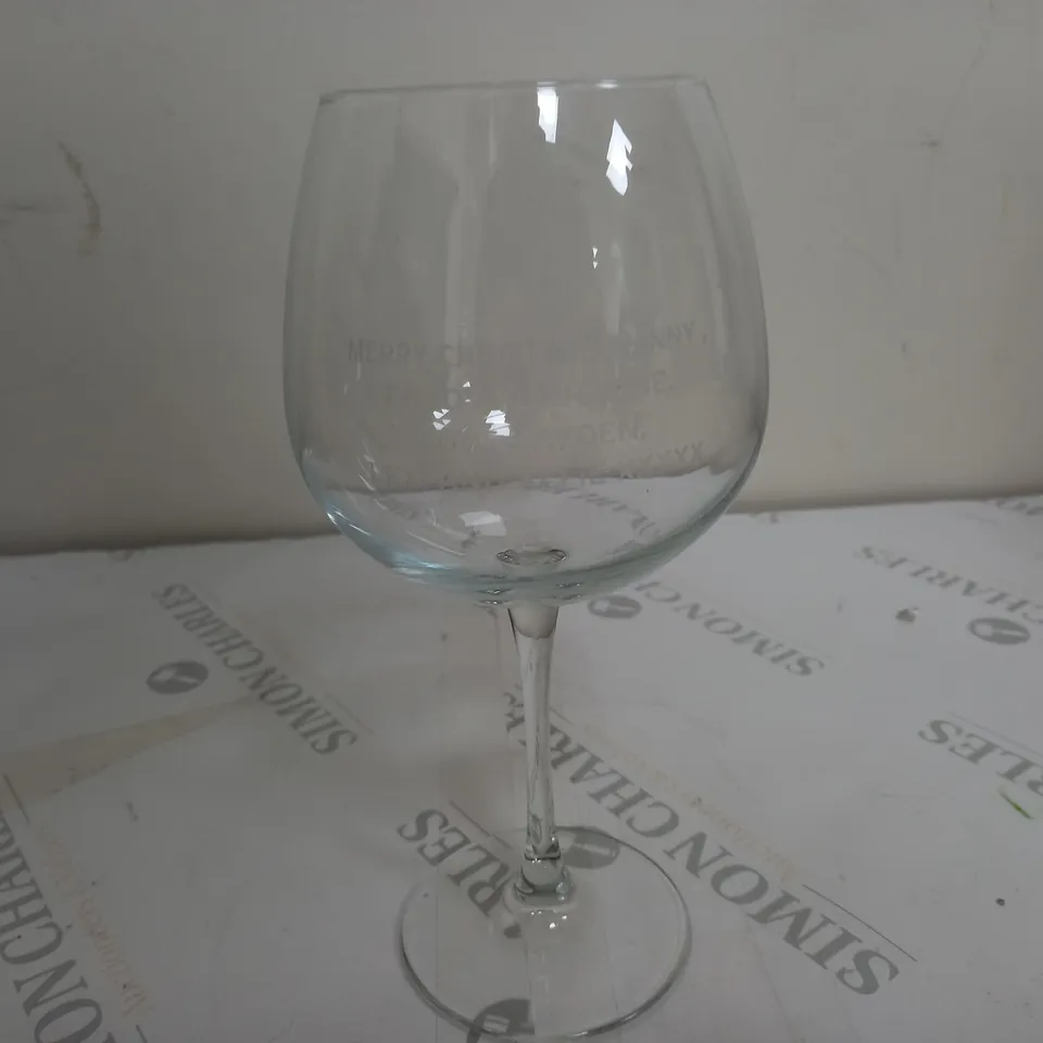 PERSONALISED LARGE WINE GLASS RRP £17.99