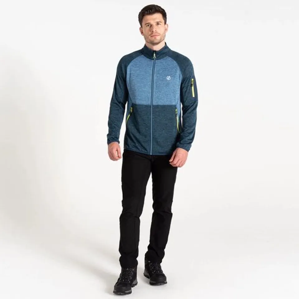 BRAND NEW DARE 2B MEN'S TORREK MOUNTAIN ZIP THROUGH FLEECE MOONLIGHT DENIM/NEON SIZE XXXL