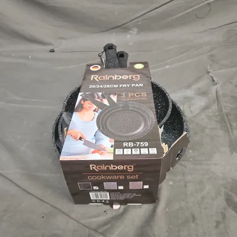 RAINBERG COOKWARE SET RB-759 β 3-PIECE FRY PAN SET (20/24/28 CM)