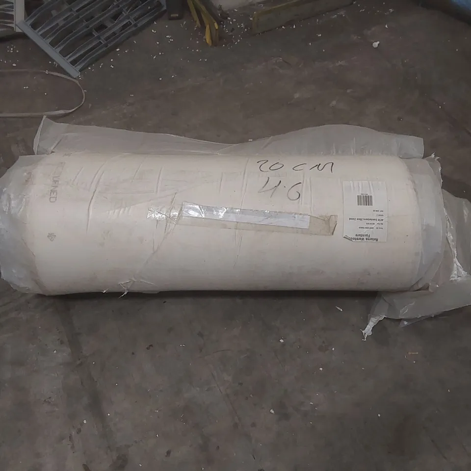 QUALITY BAGGED AND ROLLED COMFORTZONE 20CM ZONED 4'6 DOUBLE MATTRESS