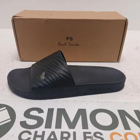 PAUL SMITH PS SLIDE SANDALS – BLACK, MEN'S UK 10