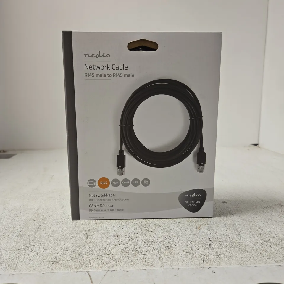 NEDIS NETWORK CABLE RJ45 MALEL TO RJ45 MALE