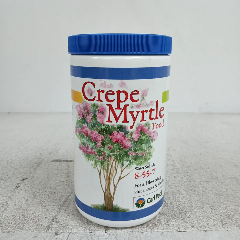 CARL POOL CREPE MYRTLE FOOD – WATER SOLUBLE PLANT FOOD (8-5-7) FOR FLOWERING VINES, TREES & SHRUBS