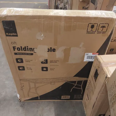 BOXED KEPLIN 6FT FOLDING TABLE
