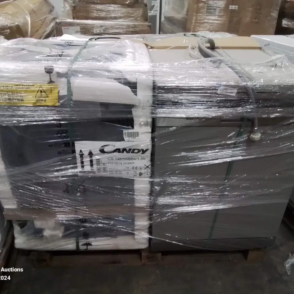 PALLET OF APPROXIMATELY 4 UNPROCESSED RAW RETURN WHITE GOODS TO INCLUDE;