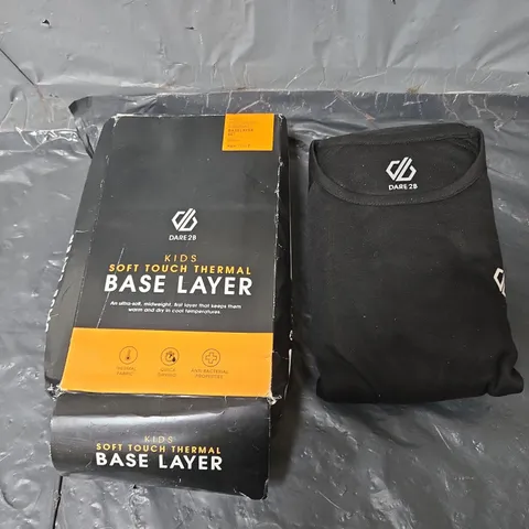 DARE28 KIDS THERMAL BASE LAYER BLACK 11-12YRS