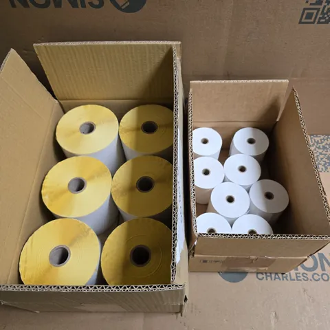 14 X ASSORTED STICKY PRINTER LABELS 