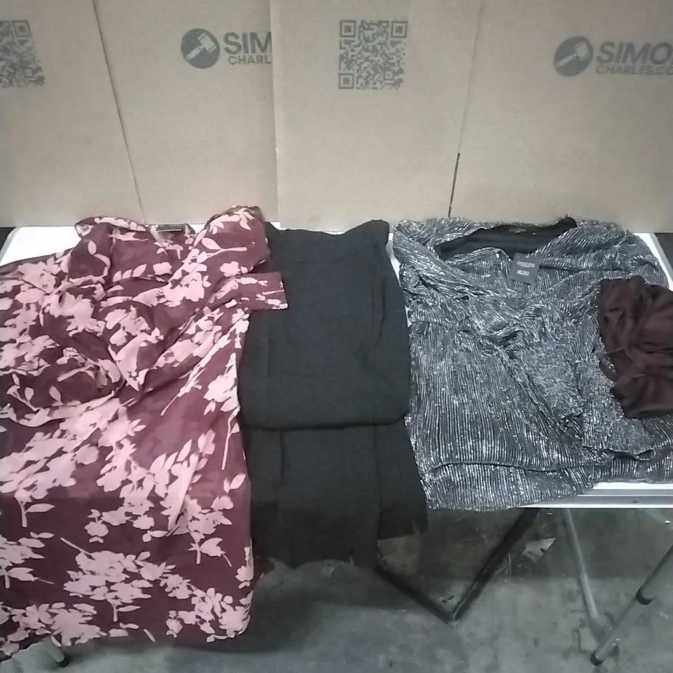 A PALLET TO CONTAIN APPROXIMATELY 70 WOMENS DESIGNER CLOTHES WHICH INCLUDE;JD WILLIAMS DRESSES, PANTS, VESTS ETC