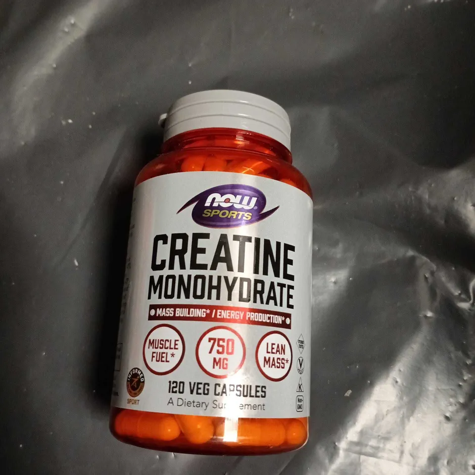 NOW SPORTS CREATINE MONOHYDRATE – 120 VEG CAPSULES