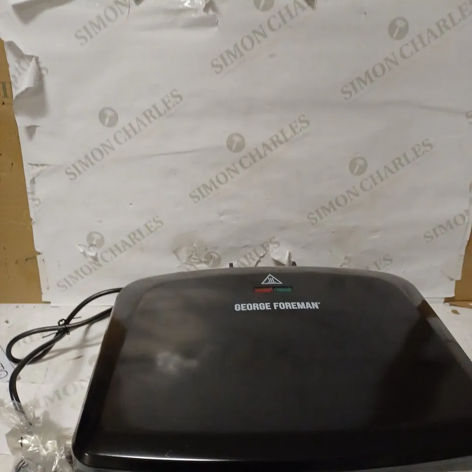 GEORGE FOREMAN MEDIUM REMOVABLE PLATES GRILL, BLACK [24330]
