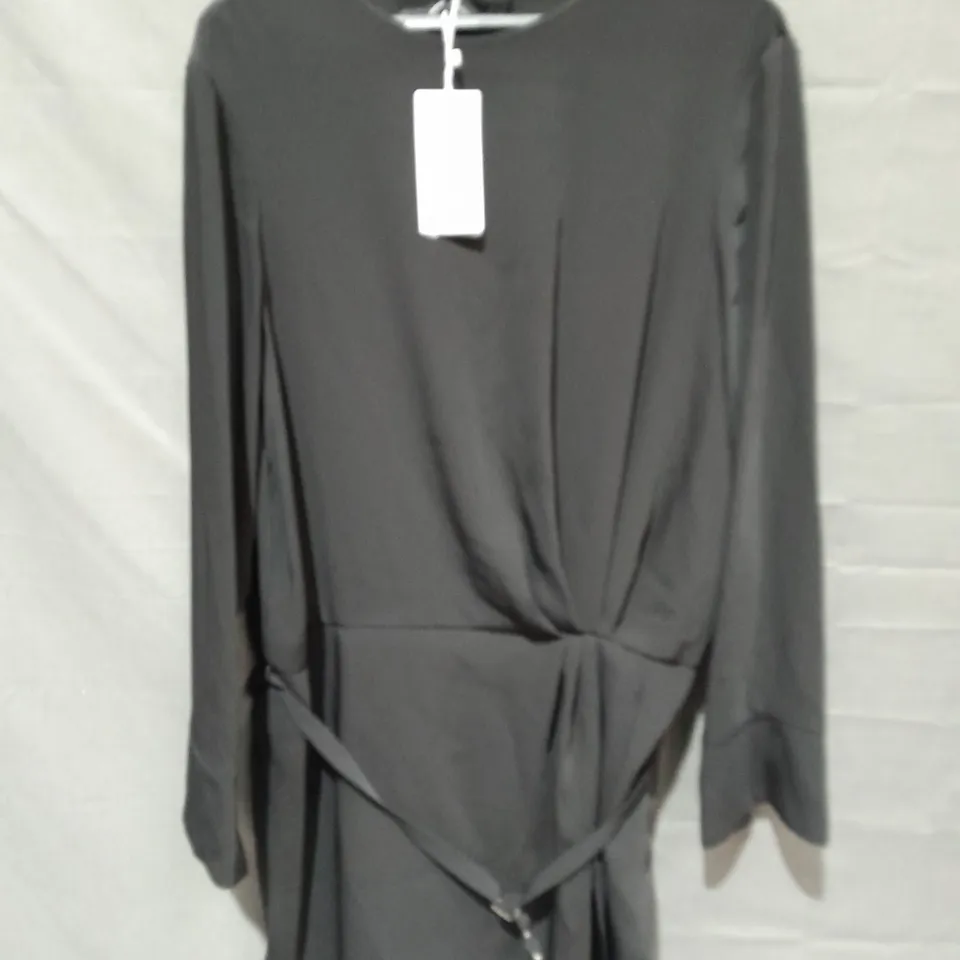 MANGO BELTED LONG SLEEVE TOP - XL