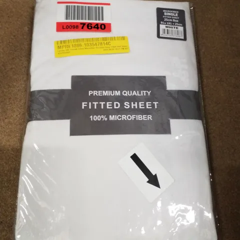 LAURHE 200 THREAD COUNT MICROFIBRE BRUSHED DEEP FITTED BED SHEET