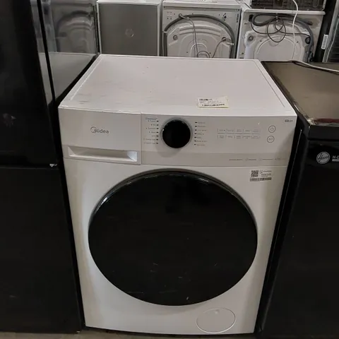 MIDEA MF20EW100WB FREESTANDING WASHING MACHINE, BLDC MOTOR, BRIGHT LED DISPLAY LUNAR DIAL, STEAM, ALLERGY CARE, HALF-LOAD, ADD GARMENT, DELAY START, CHILD LOCK, APP CONTROL, 10KG WHITE ENERGY CLASS A