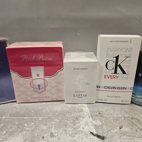 APPROX 12 ASSORTED FRAGRANCES TO INCLUDE JAGUAR, CKEVERYONE, BUGATTI, ETC