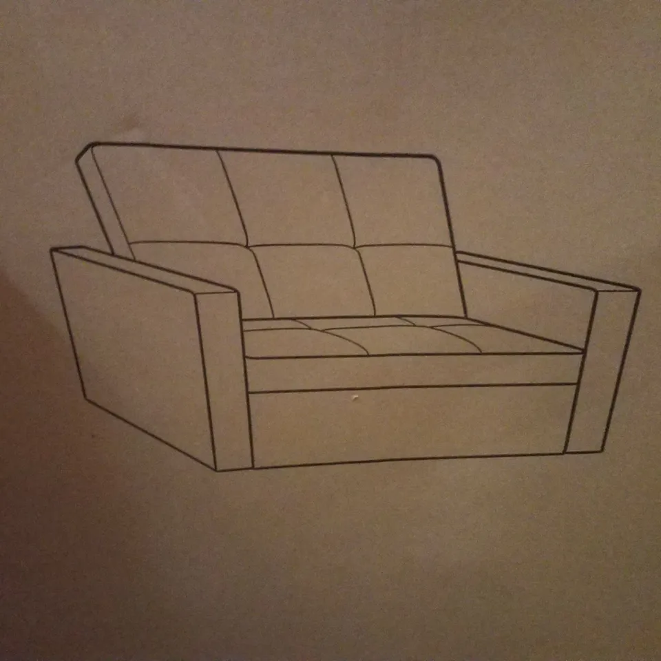 BOXED IMEX FURNITURE NATURAL SOFA (2 BOXES)