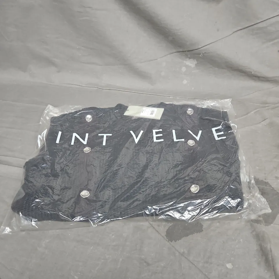 MINT VELVET COTTON BUTTON TABARD IN NAVY SIZE XL