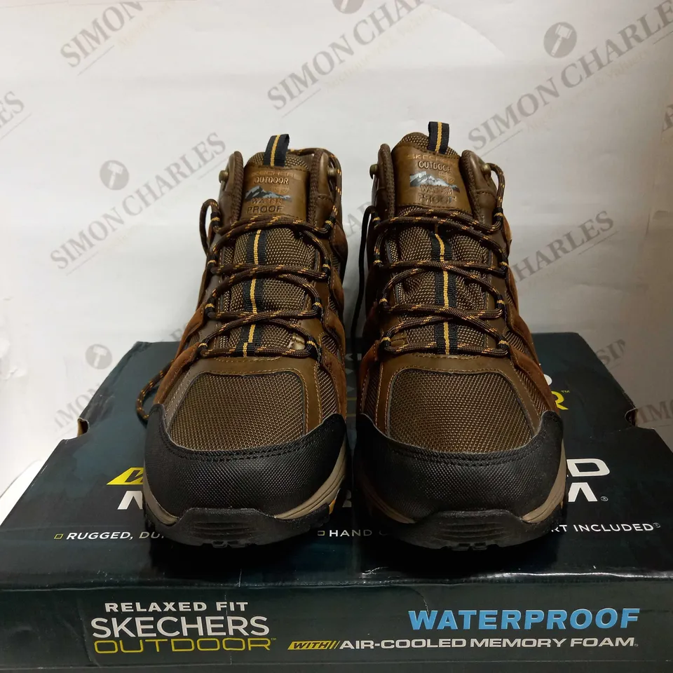SKECHERS BROWN WATERPROOF HIKING BOOTS UK 11