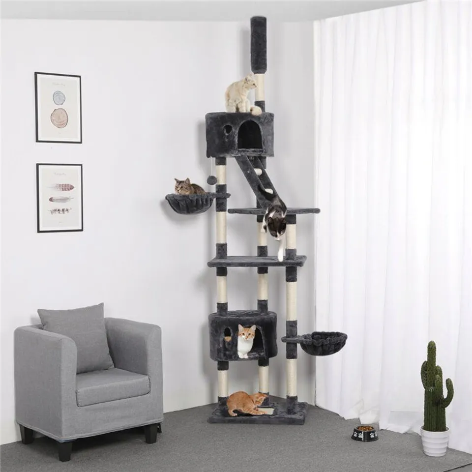 BOXED 228-255cm H LARGE CAT TREE (1 BOX)