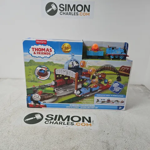 THOMAS & FRIENDS LOAD & LAUNCH BARREL DELIVERY SET – FISHER-PRICE, BOXED