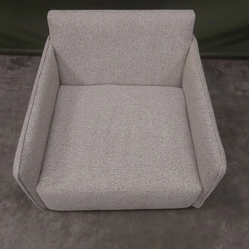 QUALITY DESIGNER FABRIC UPHOLSTERED ARMCHAIR