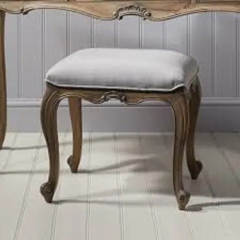 BRAND NEW BOXED HOMESDIRECT365 SERENITY ANTIQUE FRENCH STYLE STOOL - NATURAL 