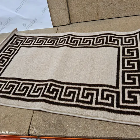 MARILYNN POWER LOOMBEIGE/BROWN RUG 50 × 80