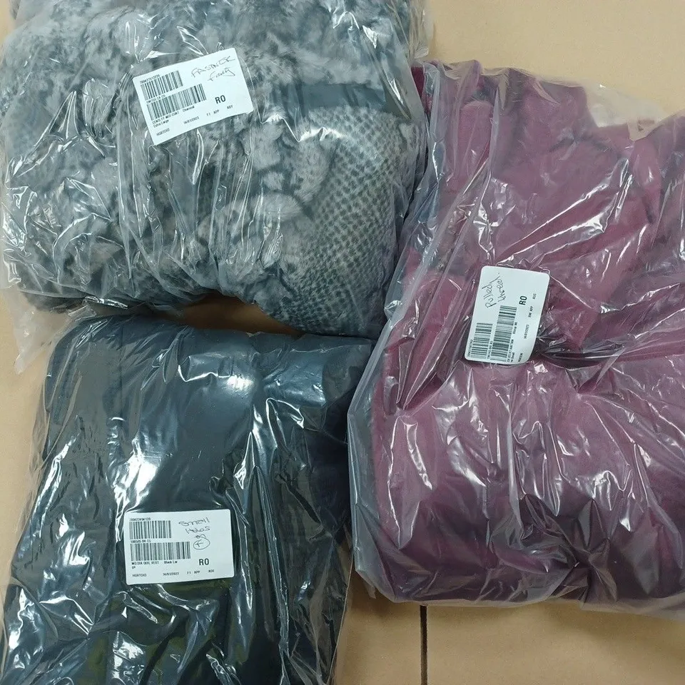 BOX OF APPROXIMATELY 10 ASSORTED ITEMS OF CLOTHING TO INCLUDE CENTIGRADE, COZEE HOME, ETC