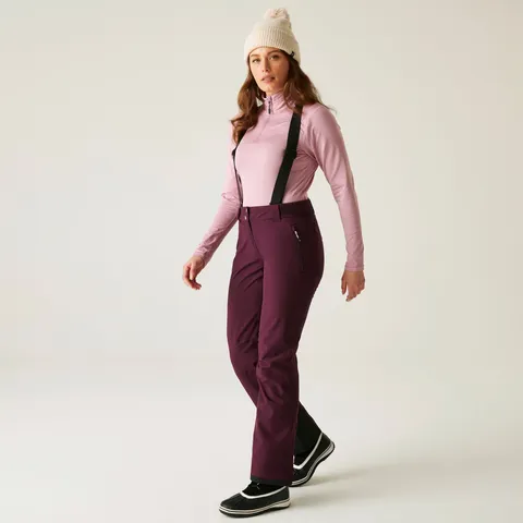 BRAND NEW DARE 2B WOMEN'S DIMINISH WATERPROOF INSULATED SKI PANTS IN FIG - 12