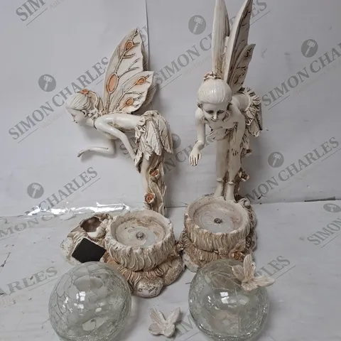 BOXED GARDEN REFLECTIONS SET OF 2 SOLAR FAIRIES