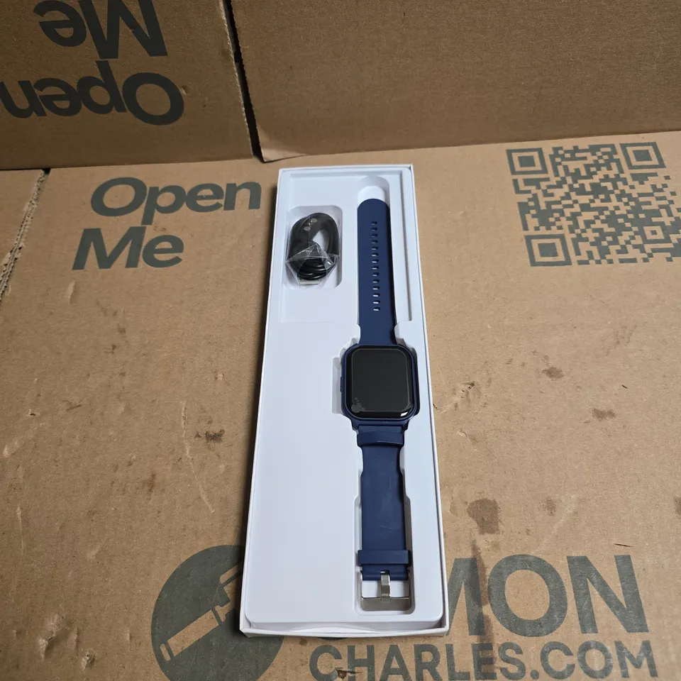 BLUE SMART WATCH, BOXED