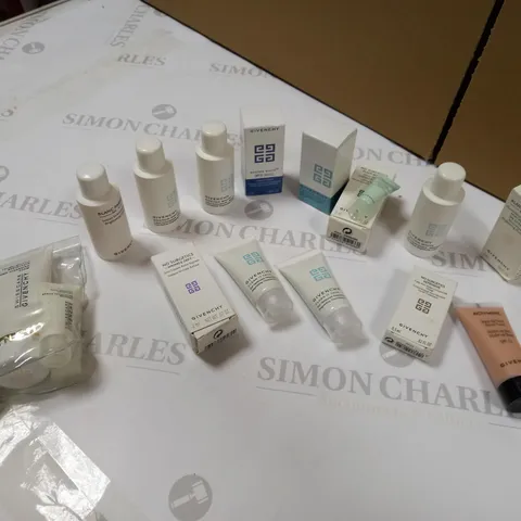 LOT OF APPROX 14 ASSORTED GIVENCHY PRODUCTS TO INCLUDE: DOCTOR WHITE, CLEAN IT TRUE, MAKE-UP BASE