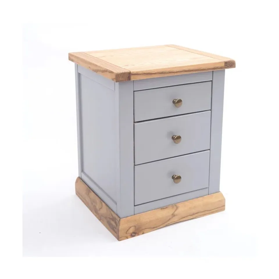 BOXED MILIAN 3 DRAWER BEDSIDE TABLE 