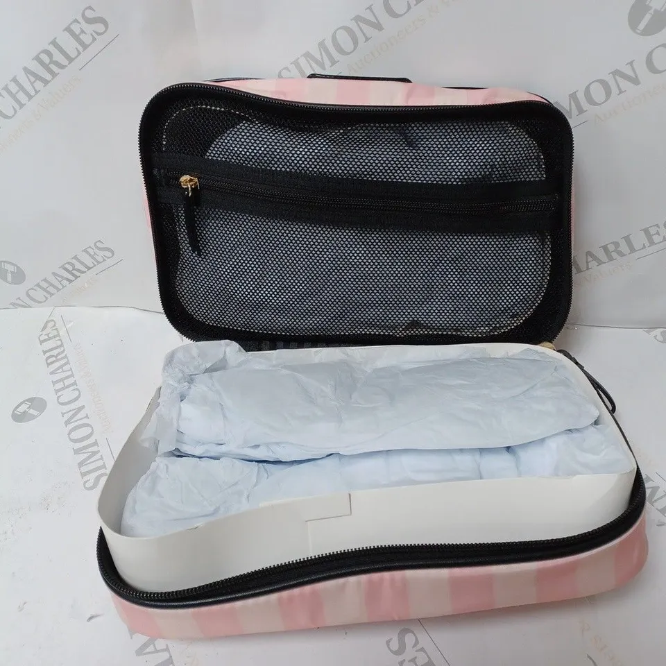 VICTORIA'S SECRET COSMETIC BAG PINK STRIPED