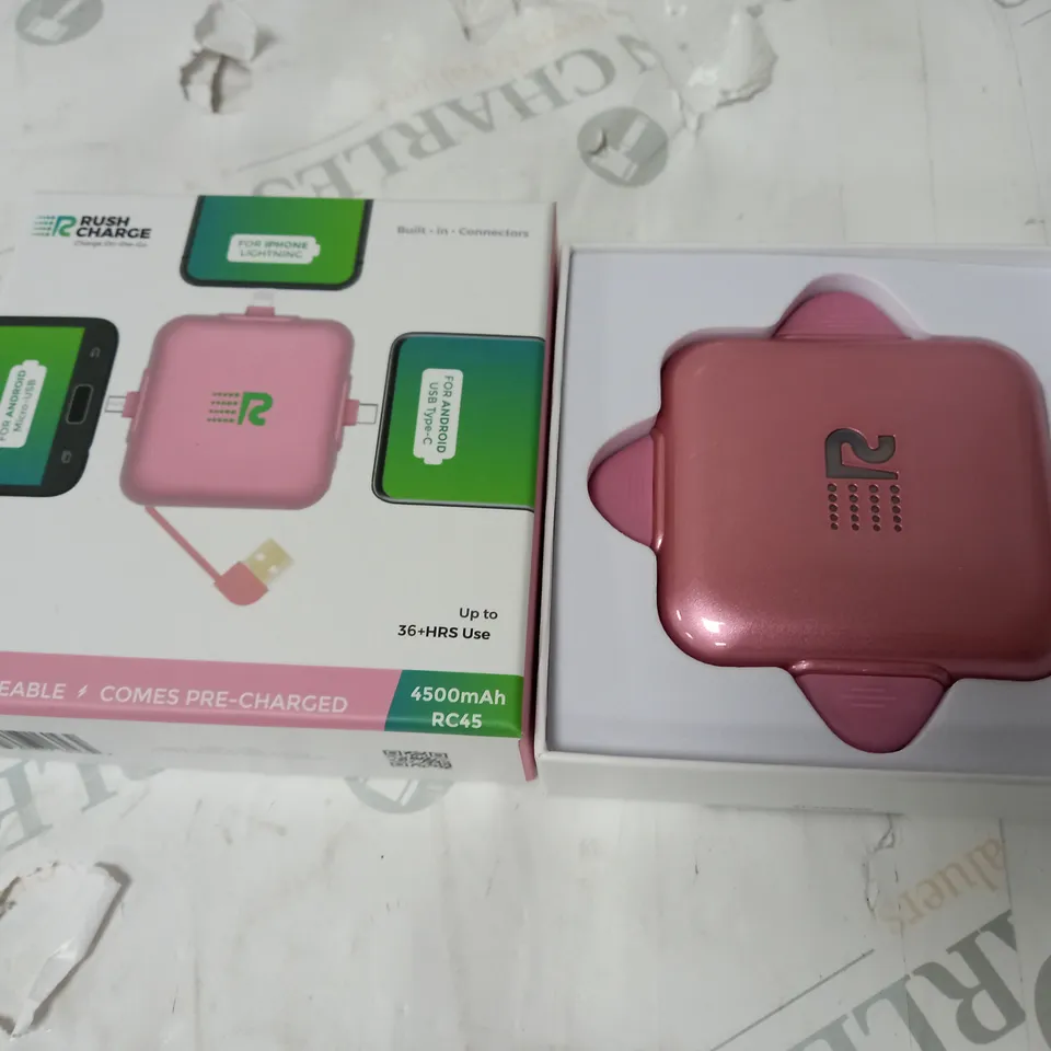 RUSH CHARGE 4500MAH TRIDENT PORTABLE CHARGER