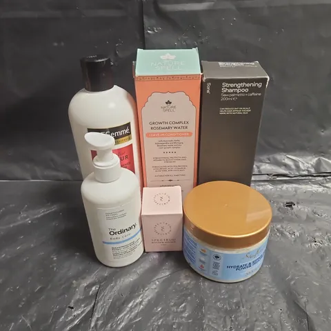 APPROXIMATEY 20 ASSORTED HEALTH AND BEAUTY PRODUCTS TO INCLUDE - THE ORDINARY BODY CARE LOTION - SPECTRUM WONDER SPONGE - TRESEMME COLOUR CONDITIONER - ETC